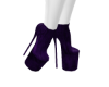 Purple  Velour Boots