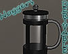 French Press Empty Black