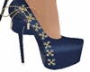 D;Elegant Blue stilleto,