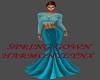 SPRING GOWN TURQUOISE