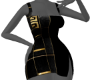 *G Black Gold Dress