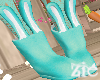 Bunny Boots Teal