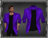 Purple Blazer Blck Shirt