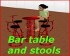 Red Bar Table