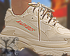 balencia cream sneakers
