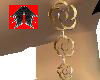 Gold dangle dina earring