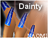 Dainty Blue Moon Nails