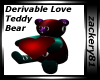 Derv Love Teddy Bear New