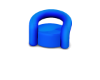 Modern Blue Chair