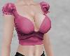 A~ Rose Pink Ruffed Crop
