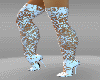 Boot goes along lace whi