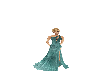 teal gown