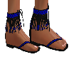 Blue & Black Sandals