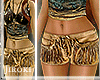 + suede, fringe shorts