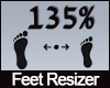 135% Feet Scaler