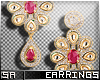 SA| Crimson Earrings