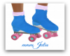 Skates Blue and Pink