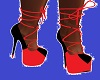 red n black heels