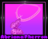 GlitterFly Necklace Pink