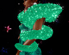 FG~ Emerald Glitter Boa