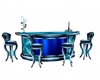 blue bar counter
