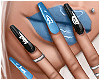 Nails Blue