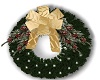 christmas wreath gold bo