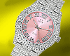 Pink Face Iced Watch Pink Face Iced Watch