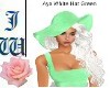 JW Aya White Hat Green