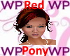 W Red pony Hair