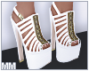 mm. White Sandals