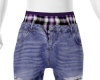 WESS SLOUCH  PURP JEANS