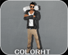 [COL] white fur jacket