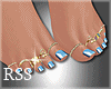 RSS FEET BLUE NAILS