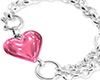✧ Heart pink silver