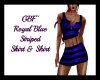 GBF~Royal Blue Striped