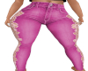 Pink Lace RL Jeans