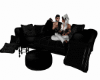 Black Couch with Poses
