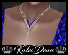 ~K Krystal Necklace Blue