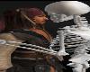 Jack Sparrow Pirates Halloween Costumes Funny Skeleton Dancing
