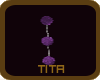 t| Purple Drop Earrings