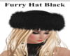 Furry Hat Black