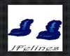 Fluffy Shoes Bleus
