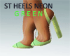 ST HEELS NEON GREEN