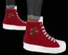 Red High-Top Shoes