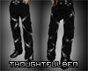 .TB. Black  'X' Trousers