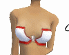 white and red tube top