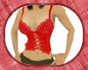 red caz lace top