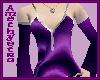 Purple Satin Gown - Top