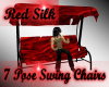 Red Silk Romantic Chairs